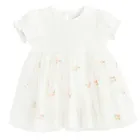 Cool Club, Body-rochie cu maneca scurta pentru fete, alb