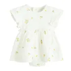 Cool Club, Body-rochie cu maneca scurta pentru fete, alb