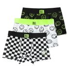 Cool Club, Boxeri pentru baieti, mix, imprimeu SmileyWorld, set, 3 buc.