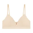 Cool Club, Bustiera pentru fete, din tricot striat, bej