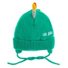 Cool Club, Caciula cu snur pentru baieti, verde, imprimeu Cool dude