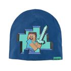 Cool Club, Caciula pentru baieti, bleumarin, imprimeu Minecraft