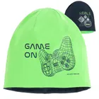 Cool Club, Caciula pentru baieti, cu doua fete, bluemarin-verde