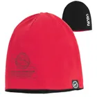 Cool Club, Caciula pentru baieti, cu doua fete, negru-rosu, imprimeu NASA