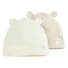 Cool Club, Caciula pentru fete, din tricot striat, mix, set, 2 buc.