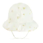 Cool Club, Caciula safari pentru fete, cu snur, UV 50, alb