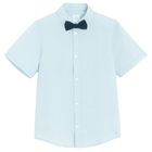 Cool Club, Camasa cu maneca scurta pentru baieti, regular, Papion, albastru