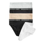 Cool Club, Chilotei pentru fete, din tricot striat, mix, set, 5 buc.