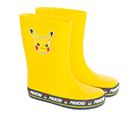 Cool Club, Cizme de cauciuc pentru baieti, galben, talpa Barefoot, imprimeu Pokemon