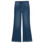 Cool Club, Colanti denim pentru fete, croiala flare, albastru