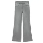 Cool Club, Colanti denim pentru fete, croiala flare, gri
