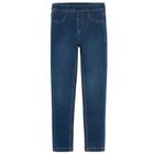 Cool Club, Colanti denim pentru fete, croiala regular, albastru