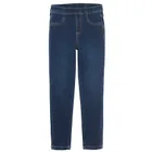 Cool Club, Colanti denim pentru fete, croiala slim, albastru