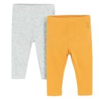 Cool Club, Colanti pentru baieti, gri, galben, set, 2 buc.