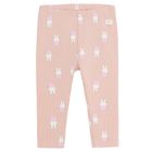 Cool Club, Colanti pentru fete, din tricot striat, roz, imprimeu Miffy