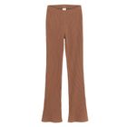 Cool Club, Colanti pentru fete, flare, din tricot striat, maro