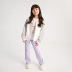 Cool Club, Colanti pentru fete, flare, din tricot striat, violet