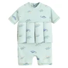 Cool Club, Costum de baie de flotabilitate pentru baieti, UV 50, menta verde