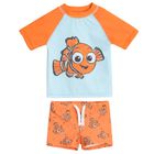 Cool Club, Costum de baie pentru baieti, Tricou, Pantaloni scurti, UV 50, mix, imprimeu Nemo
