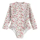 Cool Club, Costum de baie pentru fete, UV 50, alb