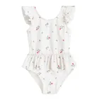 Cool Club, Costum de baie pentru fete, UV 50, ecru