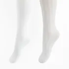 Cool Club, Dresuri pentru fete, alb, microfibra, 40 DEN, set, 2 buc.