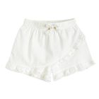 Cool Club, Fusta-pantaloni scurti pentru fete, cu in, alb
