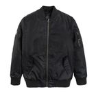 Cool Club, Geaca bomber neagra pentru baieti, imprimeu Focus on your goals
