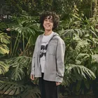 Cool Club, Geaca de blugi cu gluga pentru baieti, gri