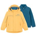 Cool Club, Geaca de ploaie cu gluga pentru baieti, 3in1, Bluza polar cu fermoar, mix