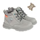 Cool Club, Ghete pentru baieti, gri, brant din piele, imprimeu Fisher-Price