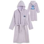 Cool Club, Halat de baie cu gluga pentru fete, violet, imprimeu Lilo si Stitch