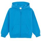 Cool Club, Hanorac cu gluga pentru baieti, cu fermoar, albastru