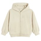 Cool Club, Hanorac cu gluga pentru baieti, cu fermoar, baggy, bej