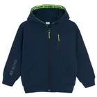 Cool Club, Hanorac cu gluga pentru baieti, cu fermoar, calduros, bleumarin
