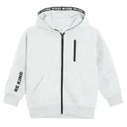 Cool Club, Hanorac cu gluga pentru baieti, cu fermoar, calduros, gri melanj