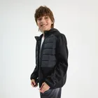 Cool Club, Hanorac cu gluga pentru baieti, cu fermoar, calduros, negru