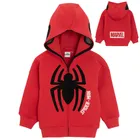 Cool Club, Hanorac cu gluga pentru baieti, cu fermoar, rosu, imprimeu Spider-Man