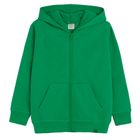 Cool Club, Hanorac cu gluga pentru baieti, cu fermoar, verde