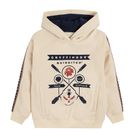 Cool Club, Hanorac cu gluga pentru baieti, ecru, imprimeu Gryffindor Harry Potter