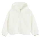 Cool Club, Hanorac cu gluga pentru fete, cu fermoar, alb