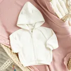 Cool Club, Hanorac cu gluga pentru fete, cu fermoar, calduros, ecru