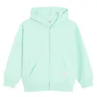 Cool Club, Hanorac cu gluga pentru fete, cu fermoar, calduros, menta verde
