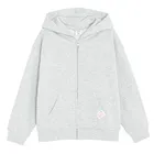 Cool Club, Hanorac cu gluga pentru fete, cu fermoar, cu fermoar, gri melanj