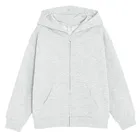 Cool Club, Hanorac cu gluga pentru fete, cu fermoar, cu fermoar, gri melanj