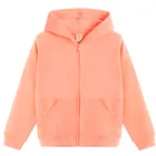 Cool Club, Hanorac cu gluga pentru fete, cu fermoar, portocaliu