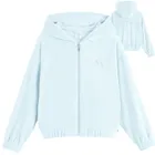 Cool Club, Hanorac cu gluga pentru fete, cu fermoar, velur, albastru