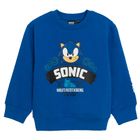 Cool Club, Hanorac pentru baieti, bleumarin, imprimeu Sonic the Hedgehog