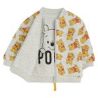 Cool Club, Hanorac pentru baieti, cu fermoar, cu doua fete, gri, imprimeu Winnie the Pooh