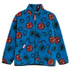 Cool Club, Hanorac pentru baieti, cu fermoar, polar, albastru, imprimeu Spider-Man